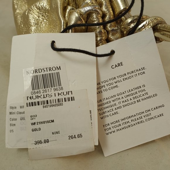 Mansur Gavriel Gold Wristlet Clutch - Picture 6 of 9